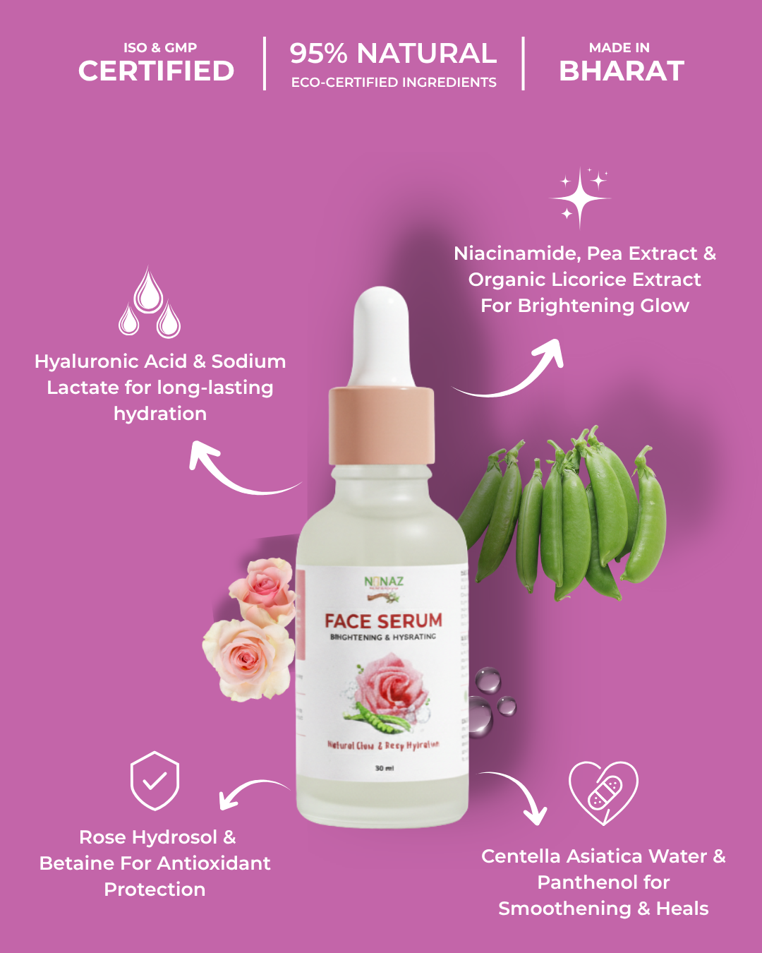 Brightening & hydrating Face Serum